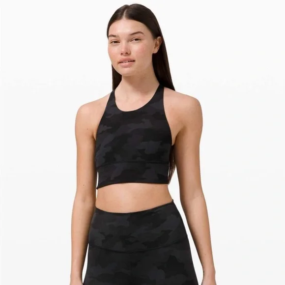 Lululemon high neck camo sports bra - Picture 1 of 4